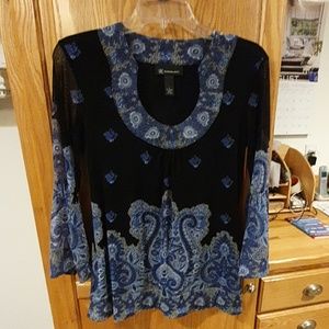 INC Concepts scoop neck, bell sleeve top